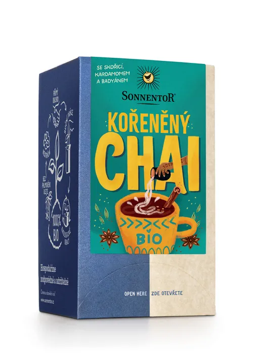 Sonnentor - Chai kořeněný bio 32,4 g, porc. dvoukomorový