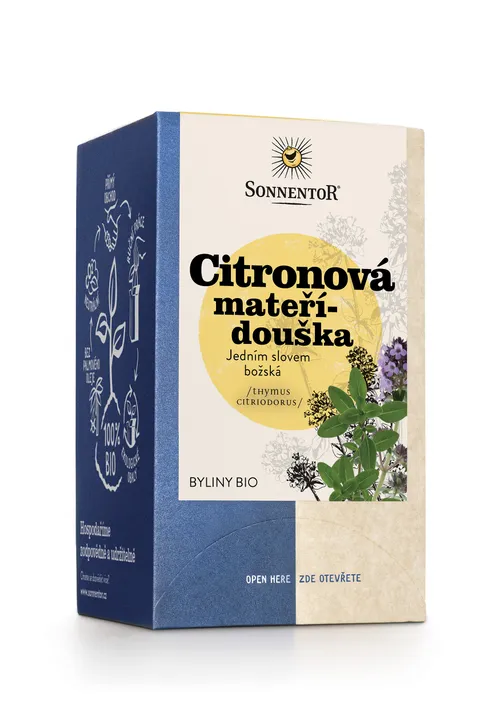Sonnentor - Citronová mateřídouška bio 18 g, porc. dvoukomorový