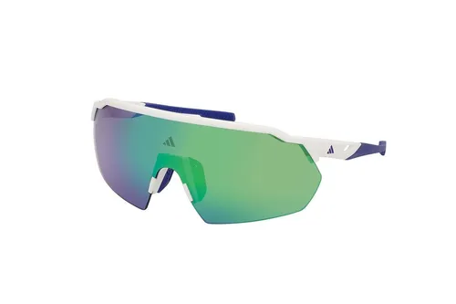Adidas Sport SP0093 21Q, Bílé, Materiál 0, Unisex sluneční brýle