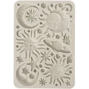 Stamperia Silikon Gießform "Sun & Moon"