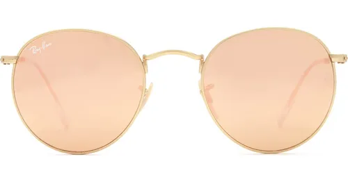Ray-Ban Round Metal RB3447 112/Z2 50 - rund sonnenbrillen, damen, gold, verspiegelt