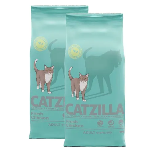 2 x 2 kg Catzilla Adult Sterilised Pienso para Gatos Esterilizados ¡Pack ahorro!
