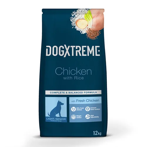 2 x 12 kg Dogxtreme Senior Light pienso ¡Pack ahorro!