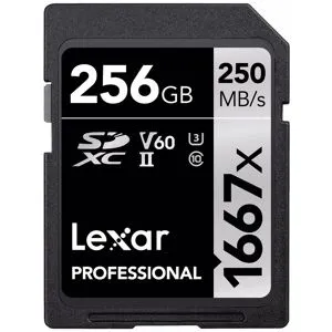 Lexar SDXC Professional 1667X 256GB UHS-II U3 V60 250MB/s