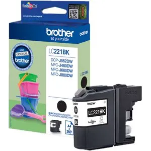 Brother LC221BK Svart