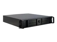 Inter-Tech IPC 2U-2098-SK Rackversion Micro-ATX Ingen strømforsyning Sort