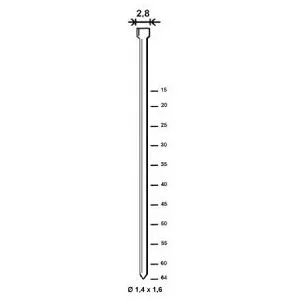 Kicloutou Pointes TH Brads 45 mm Inox - Boite de 5000