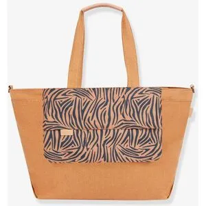 Saco de mudas Tote bag da BABYMOOV castanho estampado