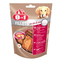 Pochoutka 8in1 Fillets pro skin&coat S 80g + Množstevní sleva