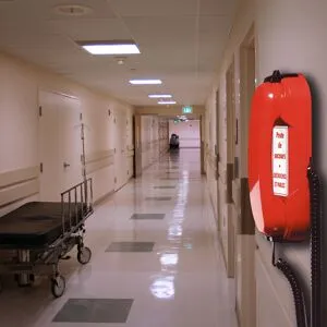 Depaepe HD2000 Urgence 1 numéro   Téléphone filaire Poste de secours et d'urgence