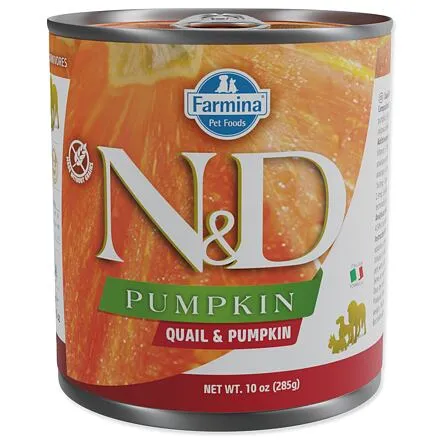 KONZERVA N&D DOG QUAIL & PUMPKIN 285g