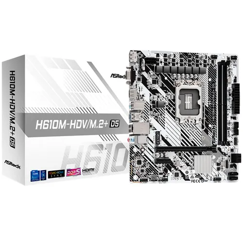 ASRock H610M-HDV/M.2+ D5 Micro-ATX LGA1700  Intel H610