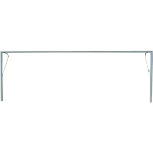 Jogo de gol para futebol 5 (5x2 metros) metálicas fixas cano 100mm regulamentares