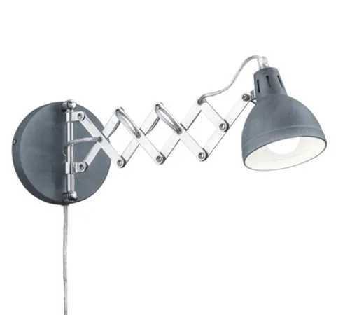 Nástenné svietidlo Reality Scissor betón R20321078