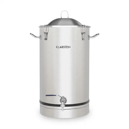 Klarstein Maischfest Fermentierkessel 30 Liter Gärröhrchen 304-Edelstahl
