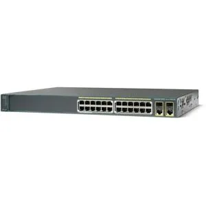 Cisco Systems Catalyst WS-C2960-24PC-L 24-portars rackmonterad switch