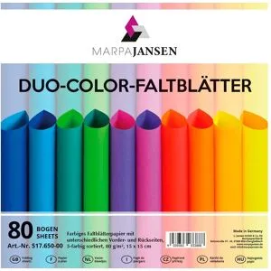 MarpaJansen Faltblätter "Duo-Color", Rainbow Colors