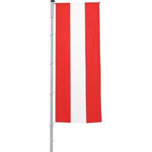 Mannus Bandeira para pendurar/bandeira nacional, formato 1,2 x 3 m, Áustria