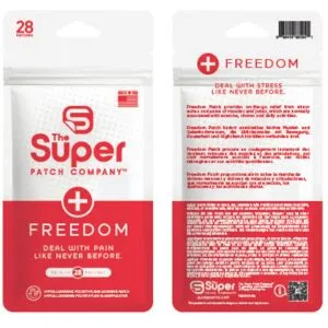 Freedom Super Patch - Pacote de 28 parches. Tecnologia vibrotáctil desenhada para acompanhar o conforto muscular e articular no dia-a-dia