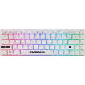 Higround Snowstone Base 65 Hotswap Gaming Tangentbord - Ansi [White Flame]
