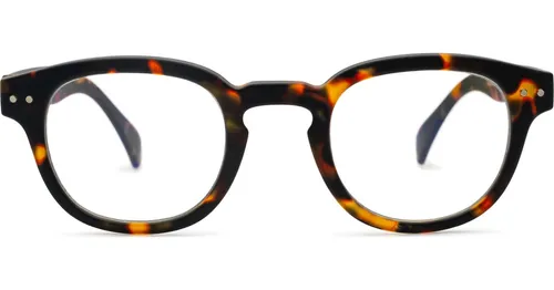 Izipizi Screen #C Tortoise - blaufilter Brillen [Computerbrillen], quadratisch, unisex, braun