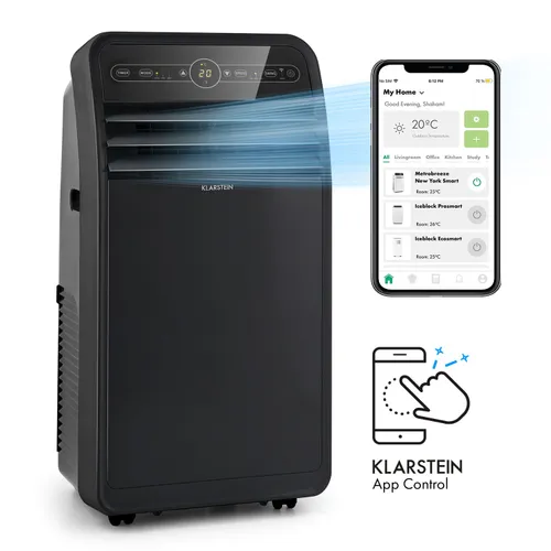Klarstein Metrobreeze New York Smart 12k Aire acondicionado portátil 12 000 BTU/3,5 kW EEC A Mando a distancia