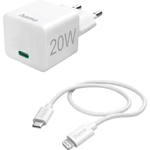 Hama Chargeur Secteur + Câble Lightning 20 W Pd Blanc (201620)
