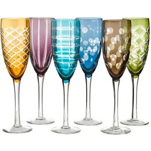 POLSPOTTEN Pols Potten - Cuttings Champagnerglas, Ø 6 cm, mehrfarbig (6er-Set)