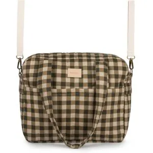 Nobodinoz - Hyde Park Kinderwagen Tasche, wasserfest, green checks