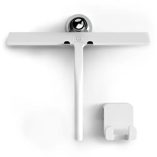 Gütewerk by blumfeldt Blaze Duschabzieher 28 cm Silikonumhüllung Edelstahlkern modernes Design
