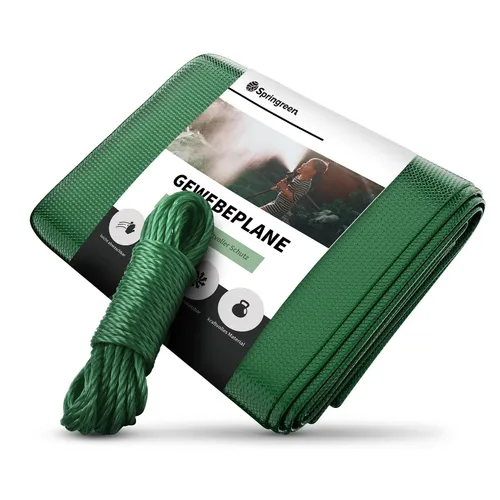 Blumfeldt Aegis Gewebeplane Allzweckplane Kunststoff verstärkte Ecken Seil