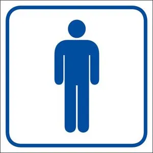 Systemtext Pictogram - Självhäftande dekaler "Herr" 5-pack