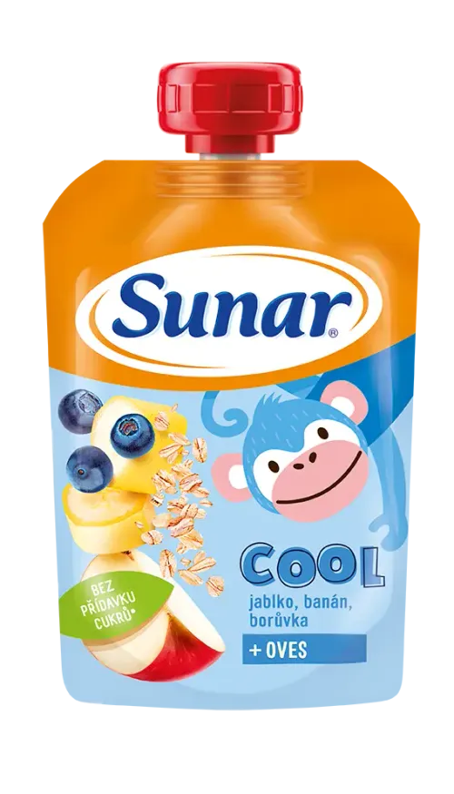 SUNAR Cool borůvka banán ovesné vločky 110g