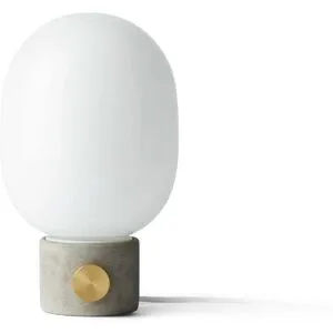 Audo - JWDA Tischleuchte, Beton hellgrau / Messing