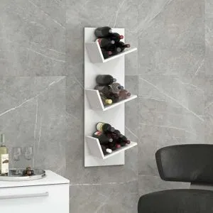 VCM Vinreol, H. 106,5 X B. 33 X D. 25,6 Cm, Hvid