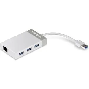 TRENDnet Gigabit USB 3.0-nätverkskort med USB-hubb
