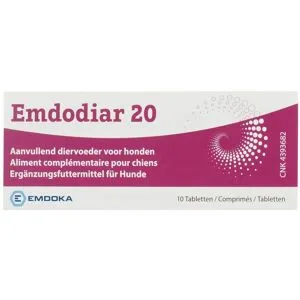 Emdoka Emdodiar 20 Aliment Complémentaires Chien 10 Comprimées