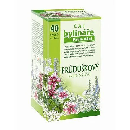 čaj Bylináře Průduškový 40x1.6g