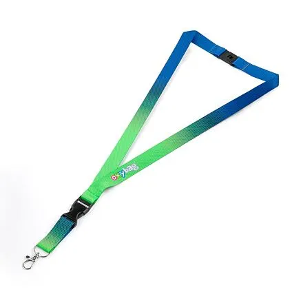 Oxybag Kľúčenka s karabínkou OXY Ombre modro-zelená