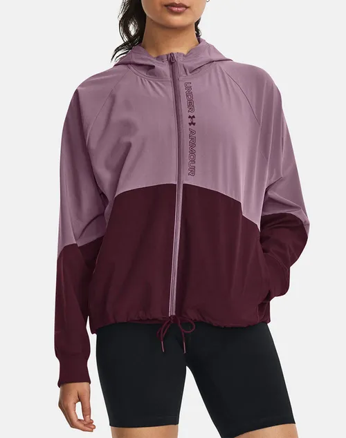 Under Armour Women''S Ua Woven Full-Zip Jacket 1369889-500 Purple