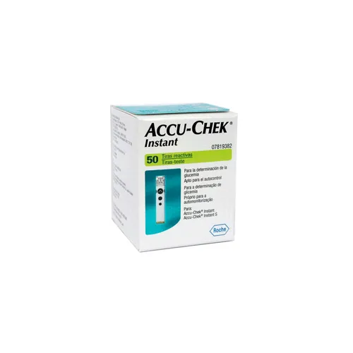 accu chek instant tiras reactivas 50 unidades