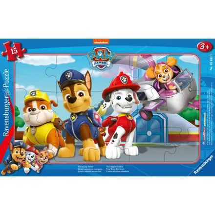 Ravensburger Tlapková patrola: Štyria statoční ochrancovia Puzzle 15 dielikov