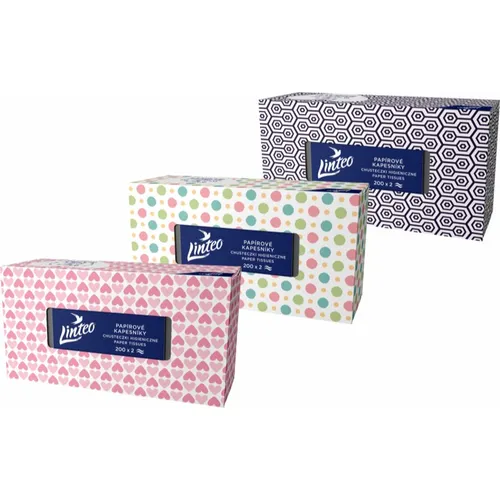 Linteo Paper Tissues Two-ply Paper, 200 pcs per box fazzoletti di carta 200 pz