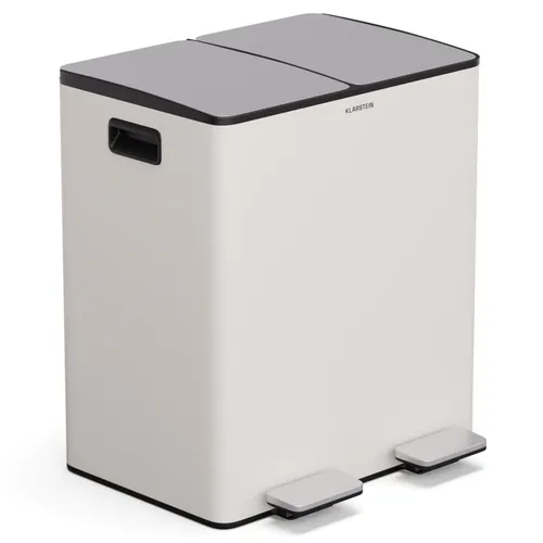 Klarstein EcoVista Mülleimer mit Kompostbehälter Abfalleimer 40 Liter + 3L Kompostbehälter Soft-Close