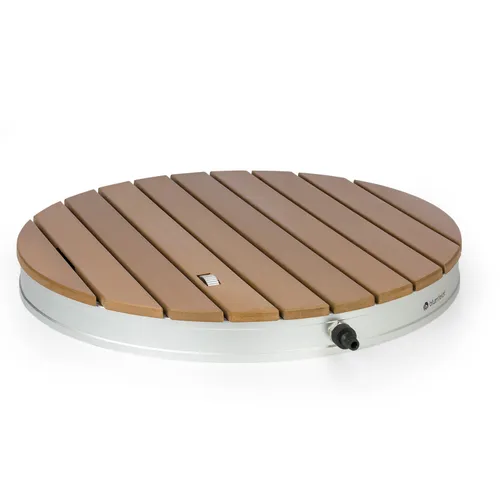 Blumfeldt Sumatra Breeze Round Gartendusche WPC Aluminium 70x55cm rund