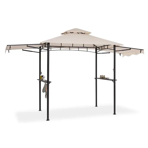 Blumfeldt Steakhouse Wings Carpa de 244x260x152cm, 160 g/m², poliéster y acero Beige