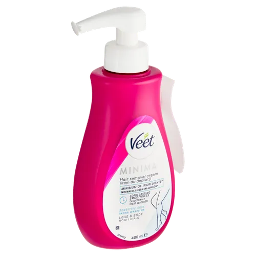 Veet Minima Depilační krém na nohy a tělo pro citlivou pokožku 400ml