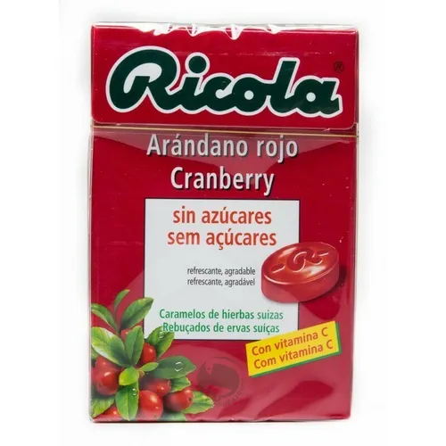 ricola caramelos s/a arandano rojo