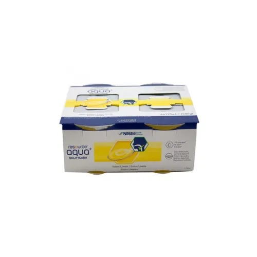 nestlé resource agua gelificada sabor limón 4x125g
