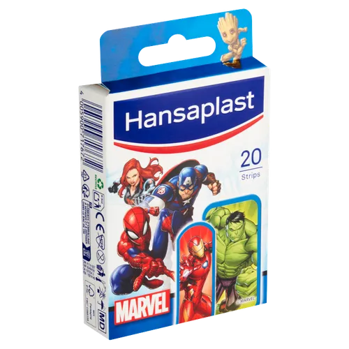 Hansaplast Marvel Dětské náplasti s motivy Marvel hrdinů 20 ks